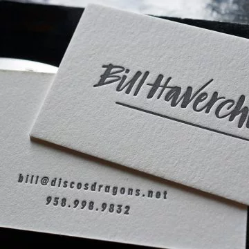 Επαγγελματικές κάρτες LetterPress